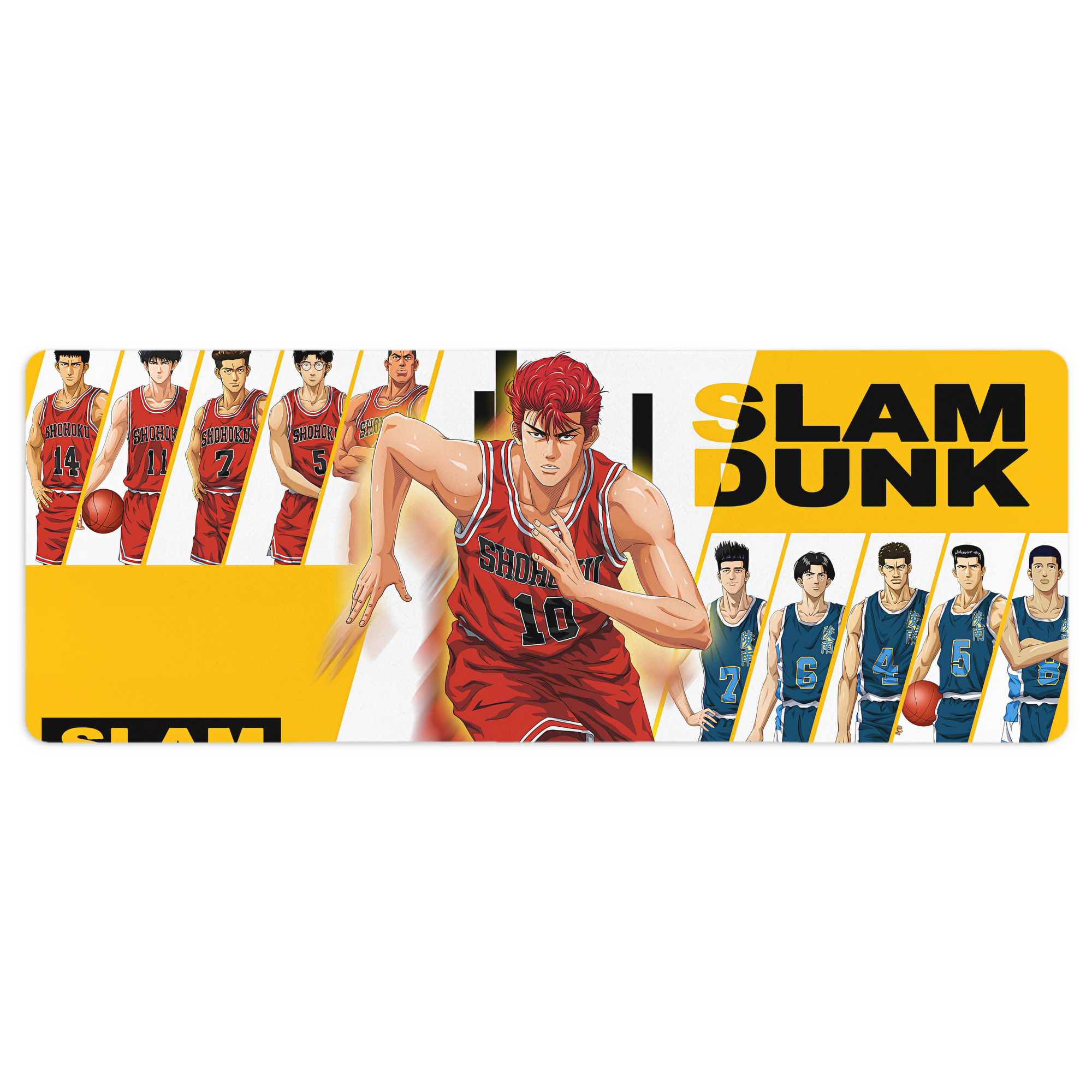 （画像用） SLAM DUNK／スラムダンク ステッチ加工 大判デスクマット／滑り止めマウスパッド