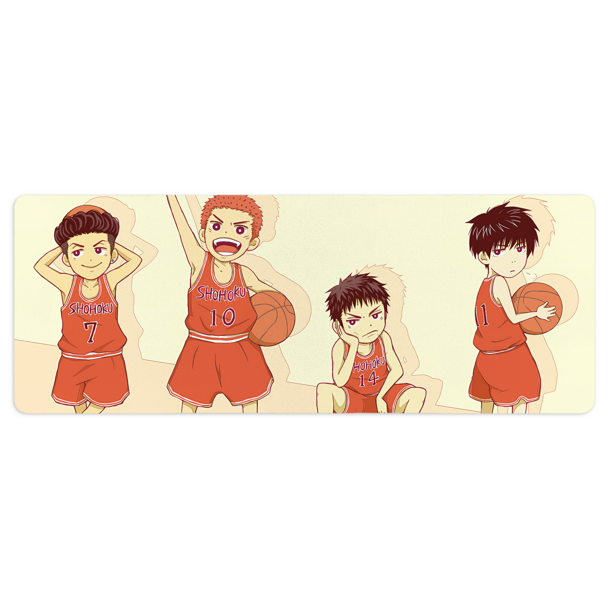 （画像用） SLAM DUNK／スラムダンク ステッチ加工 大判デスクマット／滑り止めマウスパッド