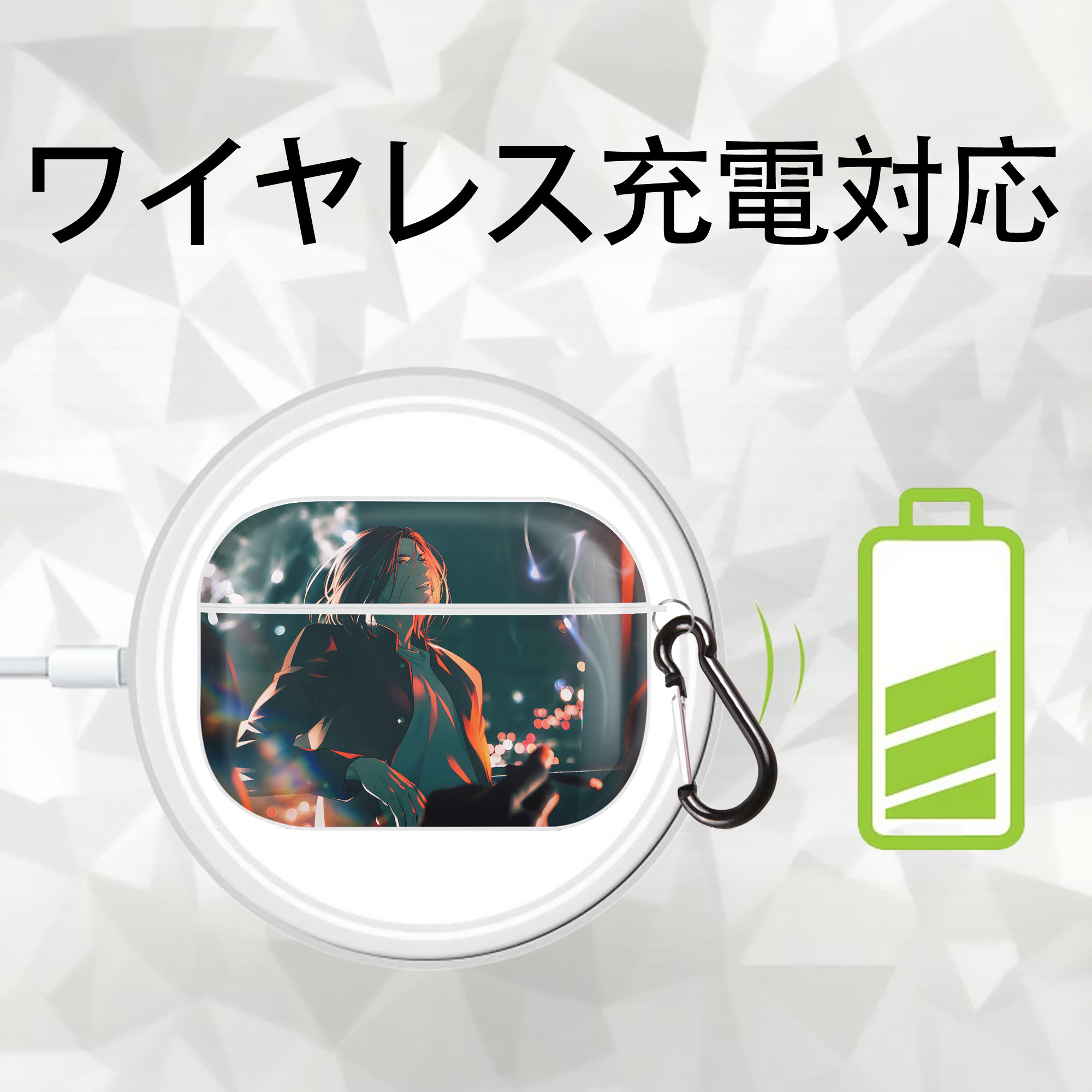 SLAM DUNK／スラムダンク 【AirPods Pro用】ハードシェル保護ケース 耐衝撃・防指紋・カラビナ付き商品仕様