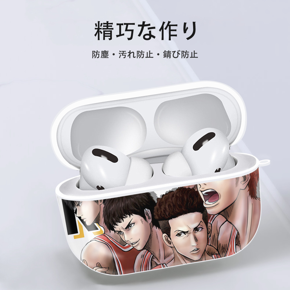 SLAM DUNK／スラムダンク 【AirPods Pro用】ハードシェル保護ケース 耐衝撃・防指紋・カラビナ付き商品仕様