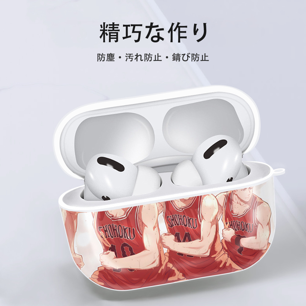SLAM DUNK／スラムダンク 【AirPods Pro用】ハードシェル保護ケース 耐衝撃・防指紋・カラビナ付き商品仕様
