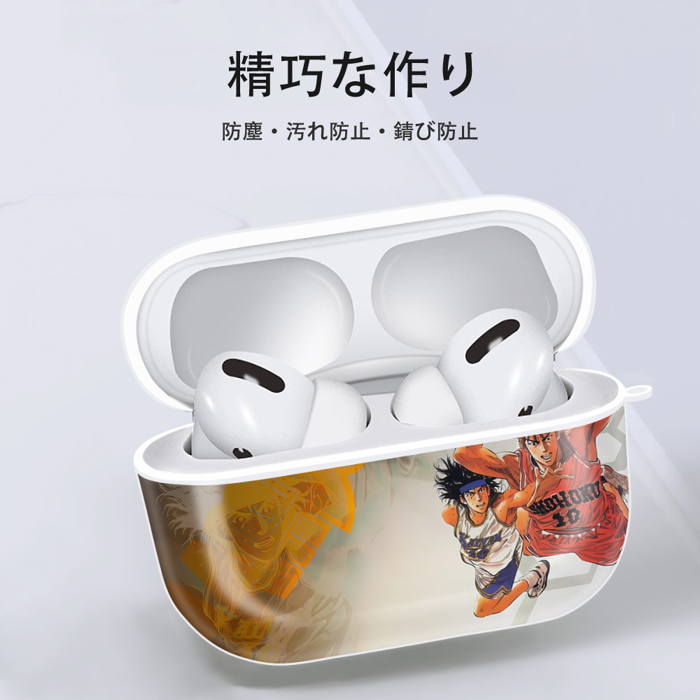 SLAM DUNK／スラムダンク 【AirPods Pro用】ハードシェル保護ケース 耐衝撃・防指紋・カラビナ付き商品仕様