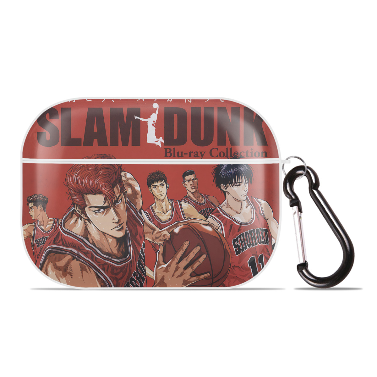（画像用） SLAM DUNK／スラムダンク 【AirPods Pro用】ハードシェル保護ケース 耐衝撃・防指紋・カラビナ付き商品仕様