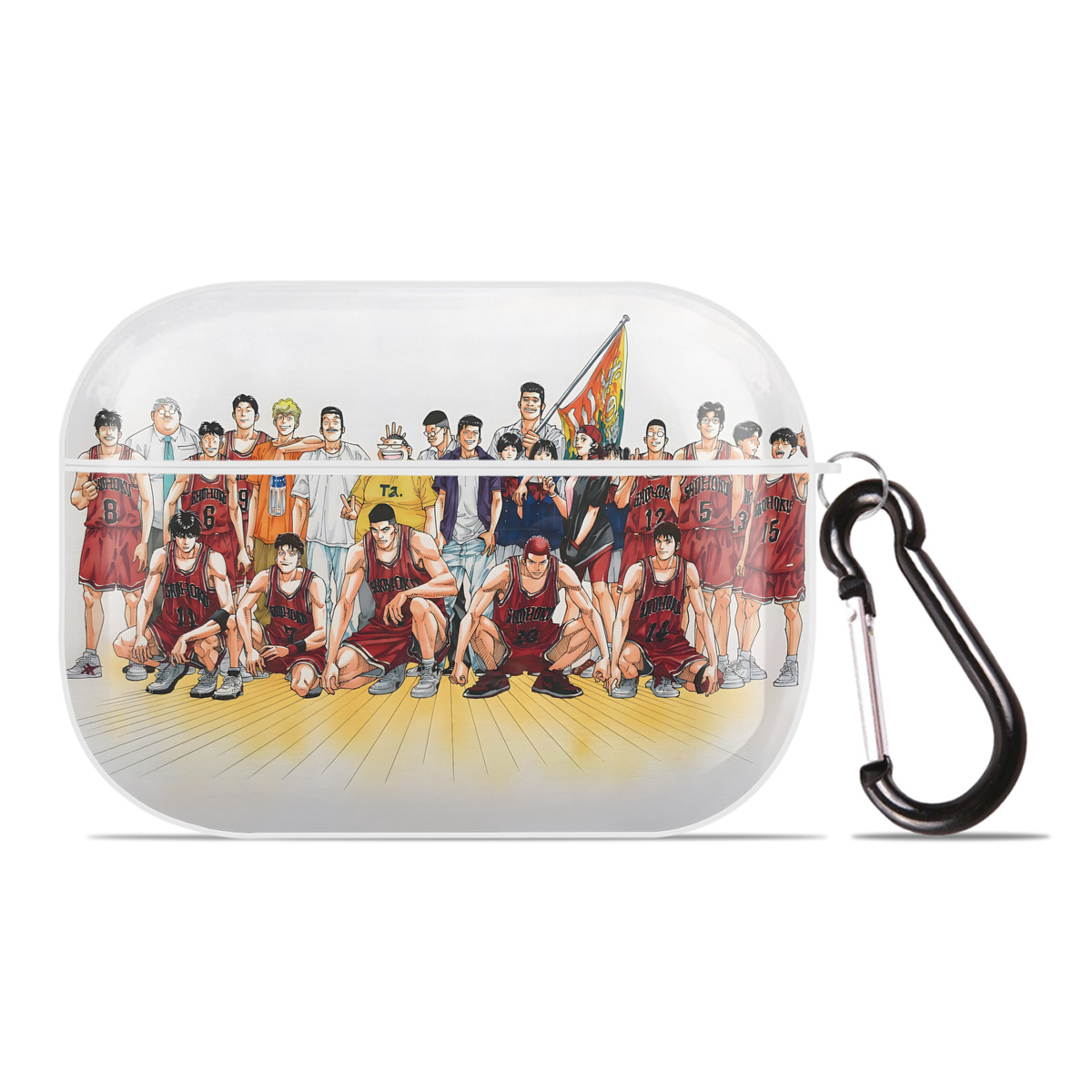 （画像用） SLAM DUNK／スラムダンク 【AirPods Pro用】ハードシェル保護ケース 耐衝撃・防指紋・カラビナ付き商品仕様