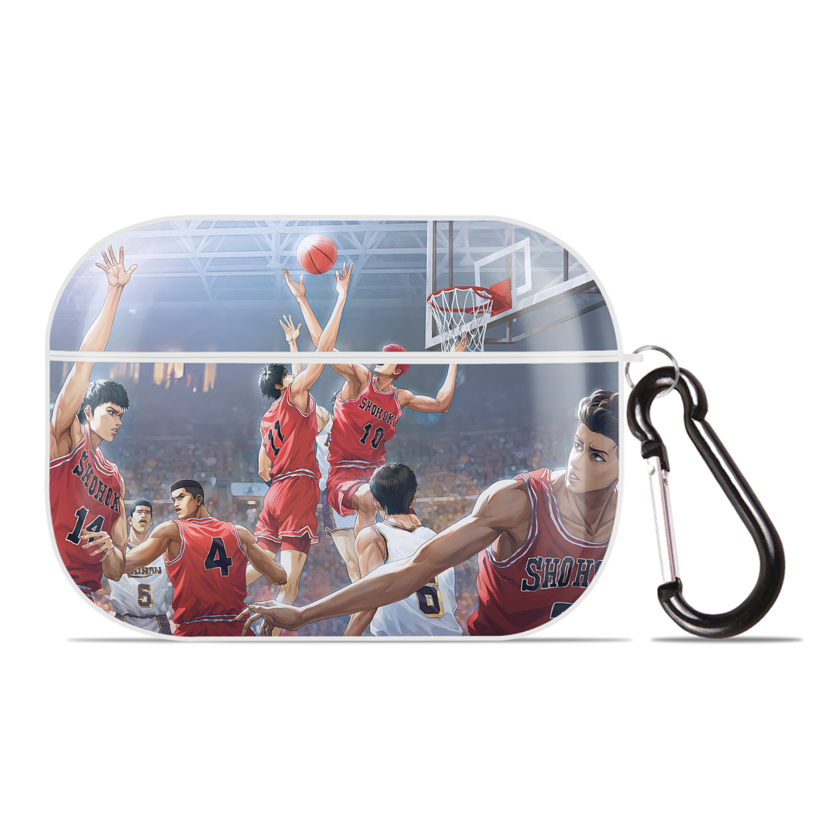 （画像用） SLAM DUNK／スラムダンク 【AirPods Pro用】ハードシェル保護ケース 耐衝撃・防指紋・カラビナ付き商品仕様