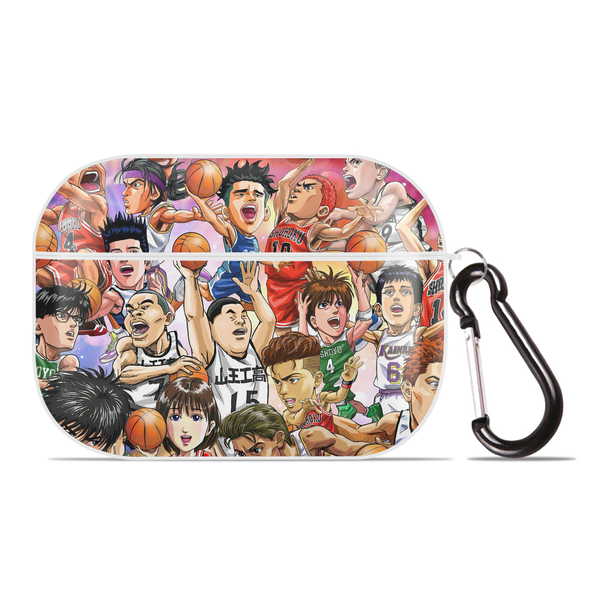 （画像用） SLAM DUNK／スラムダンク 【AirPods Pro用】ハードシェル保護ケース 耐衝撃・防指紋・カラビナ付き商品仕様