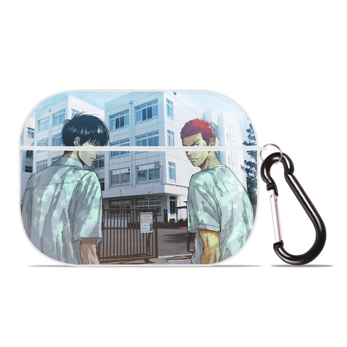 （画像用） SLAM DUNK／スラムダンク 【AirPods Pro用】ハードシェル保護ケース 耐衝撃・防指紋・カラビナ付き商品仕様