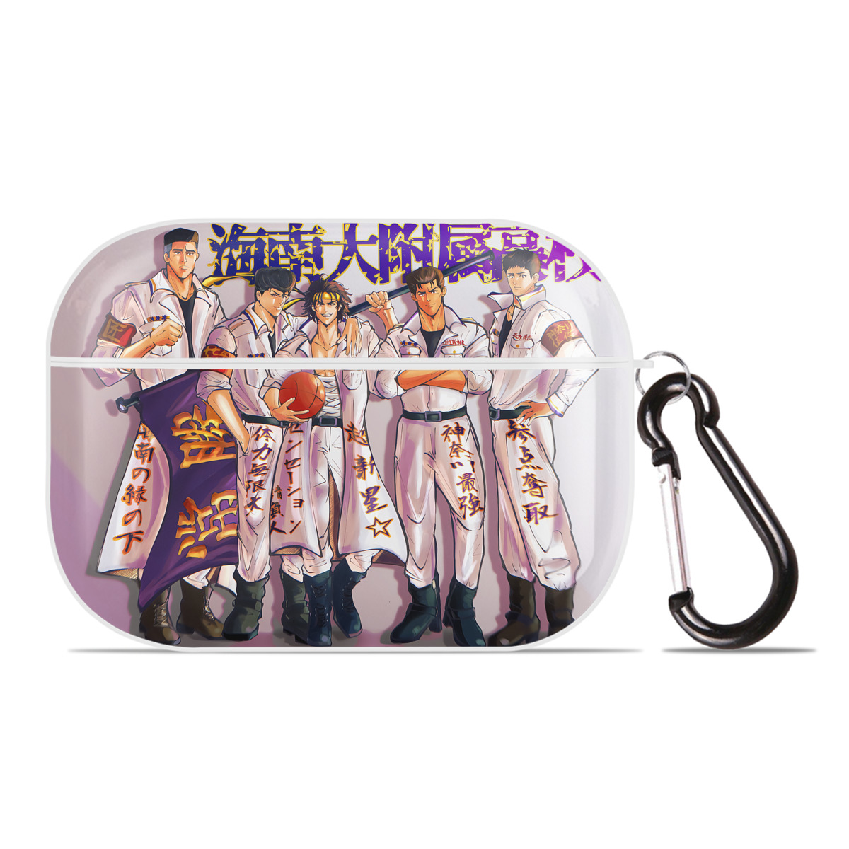 （画像用） SLAM DUNK／スラムダンク 【AirPods Pro用】ハードシェル保護ケース 耐衝撃・防指紋・カラビナ付き商品仕様
