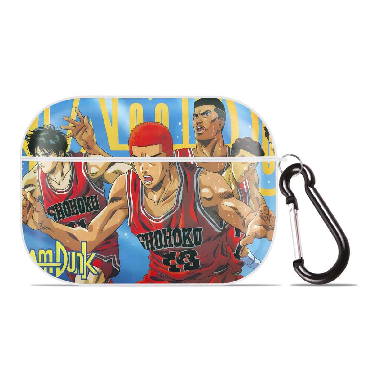 （画像用） SLAM DUNK／スラムダンク 【AirPods Pro用】ハードシェル保護ケース 耐衝撃・防指紋・カラビナ付き商品仕様