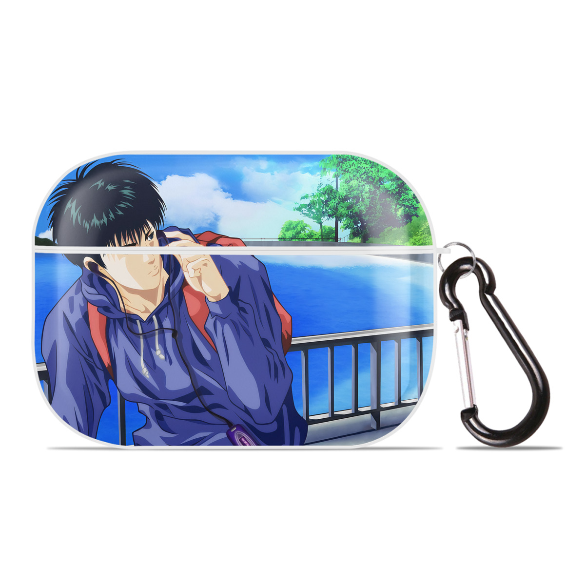 （画像用） SLAM DUNK／スラムダンク 【AirPods Pro用】ハードシェル保護ケース 耐衝撃・防指紋・カラビナ付き商品仕様