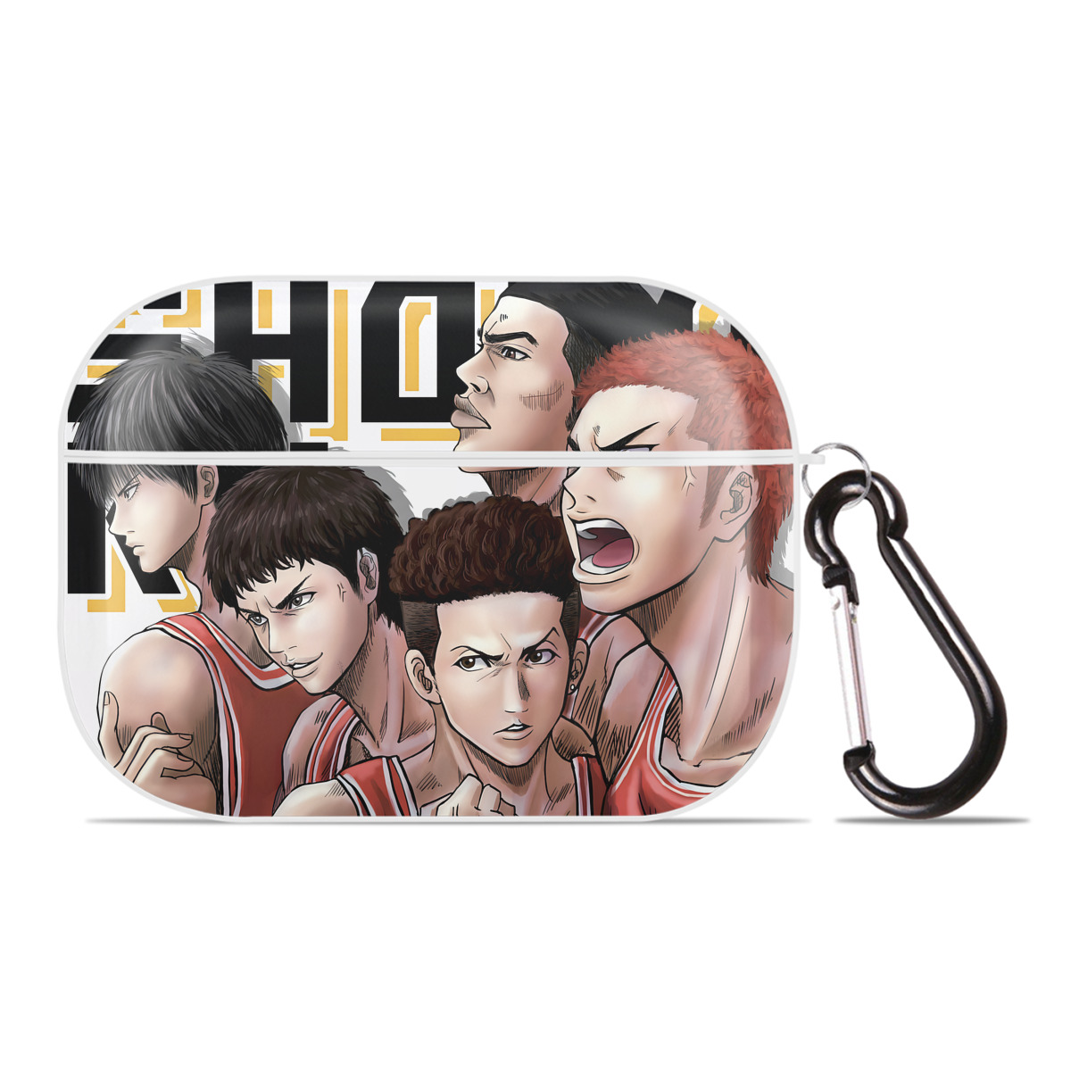 （画像用） SLAM DUNK／スラムダンク 【AirPods Pro用】ハードシェル保護ケース 耐衝撃・防指紋・カラビナ付き商品仕様