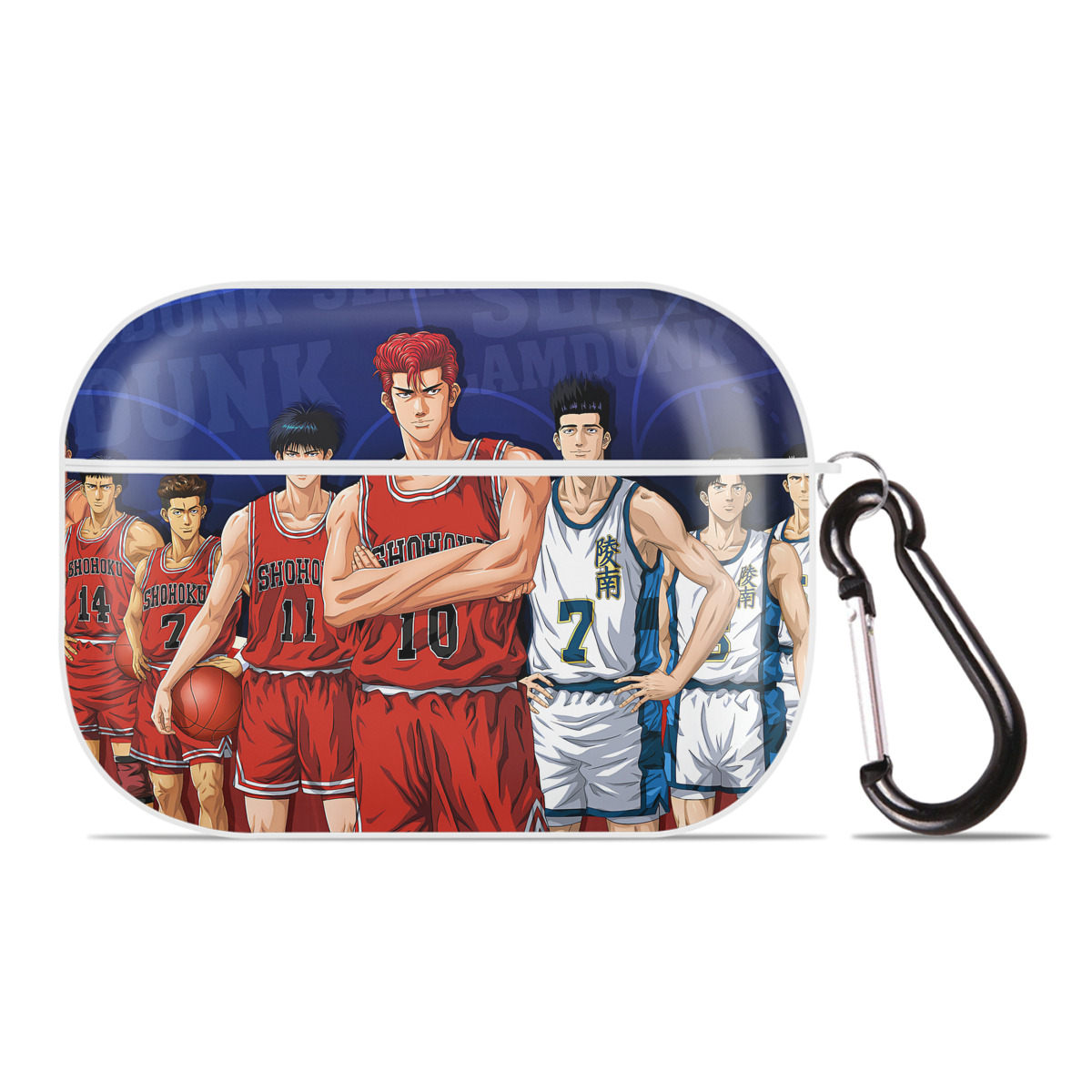 （画像用） SLAM DUNK／スラムダンク 【AirPods Pro用】ハードシェル保護ケース 耐衝撃・防指紋・カラビナ付き商品仕様