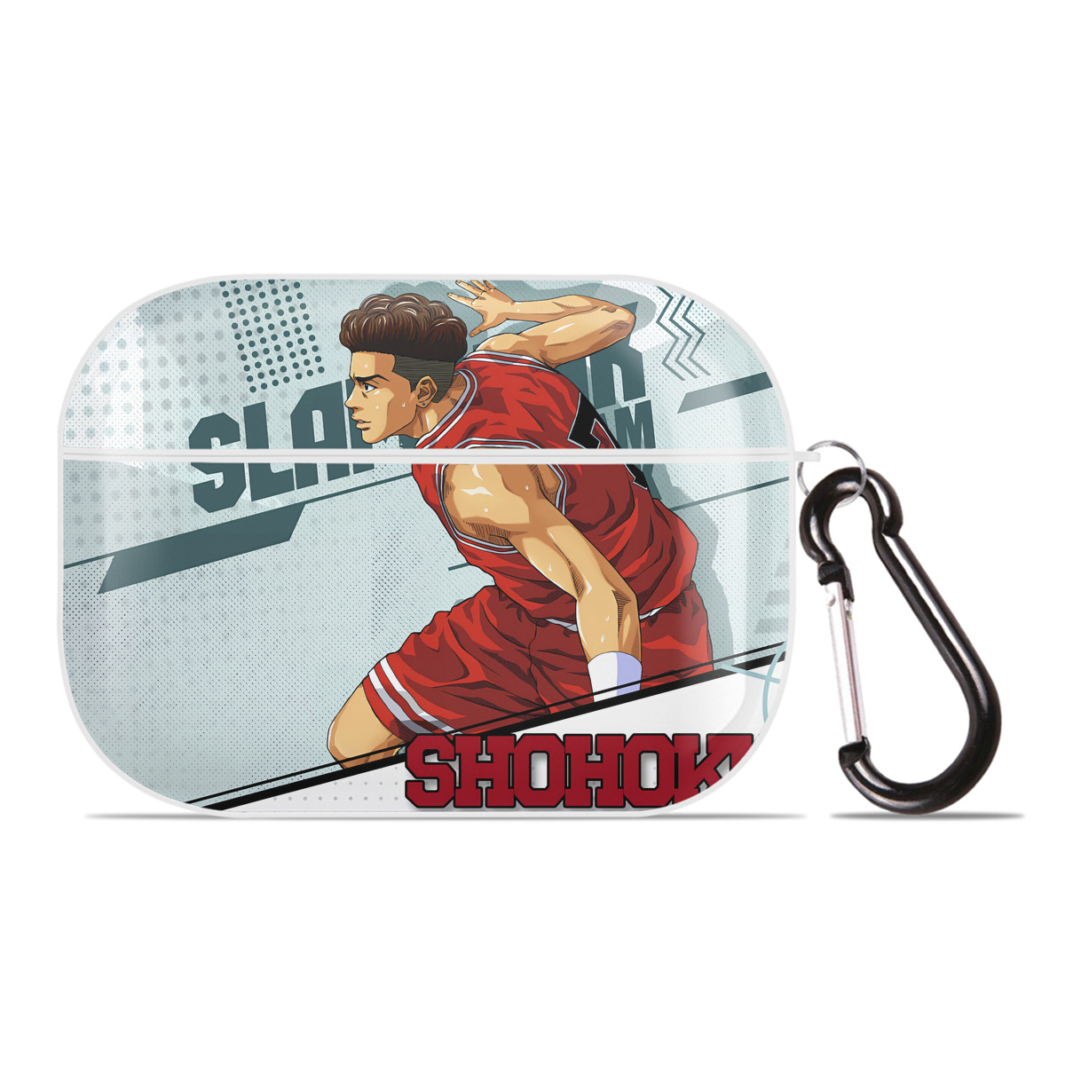 （画像用） SLAM DUNK／スラムダンク 【AirPods Pro用】ハードシェル保護ケース 耐衝撃・防指紋・カラビナ付き商品仕様