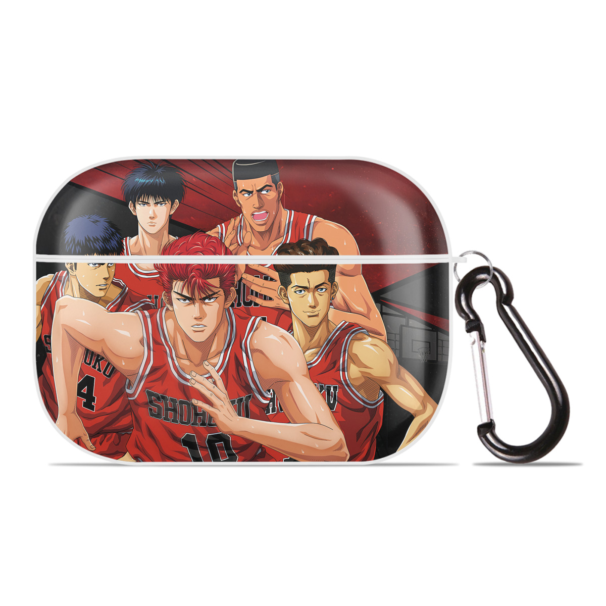 （画像用） SLAM DUNK／スラムダンク 【AirPods Pro用】ハードシェル保護ケース 耐衝撃・防指紋・カラビナ付き商品仕様