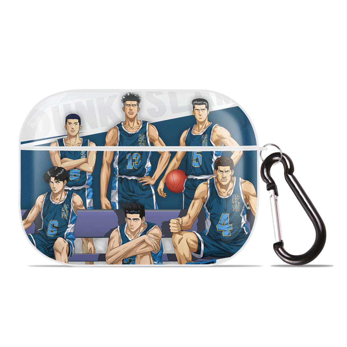 （画像用） SLAM DUNK／スラムダンク 【AirPods Pro用】ハードシェル保護ケース 耐衝撃・防指紋・カラビナ付き商品仕様