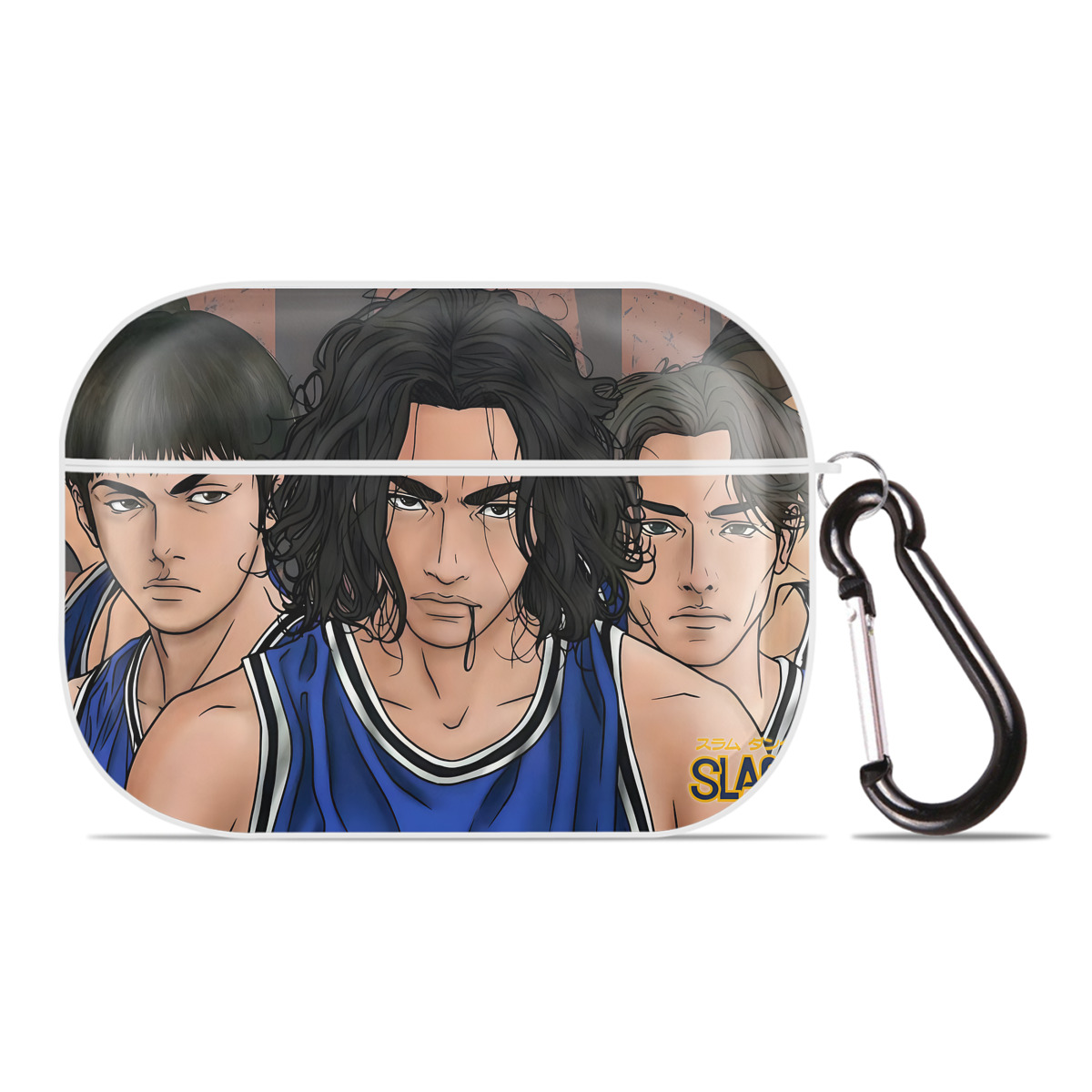 （画像用） SLAM DUNK／スラムダンク 【AirPods Pro用】ハードシェル保護ケース 耐衝撃・防指紋・カラビナ付き商品仕様