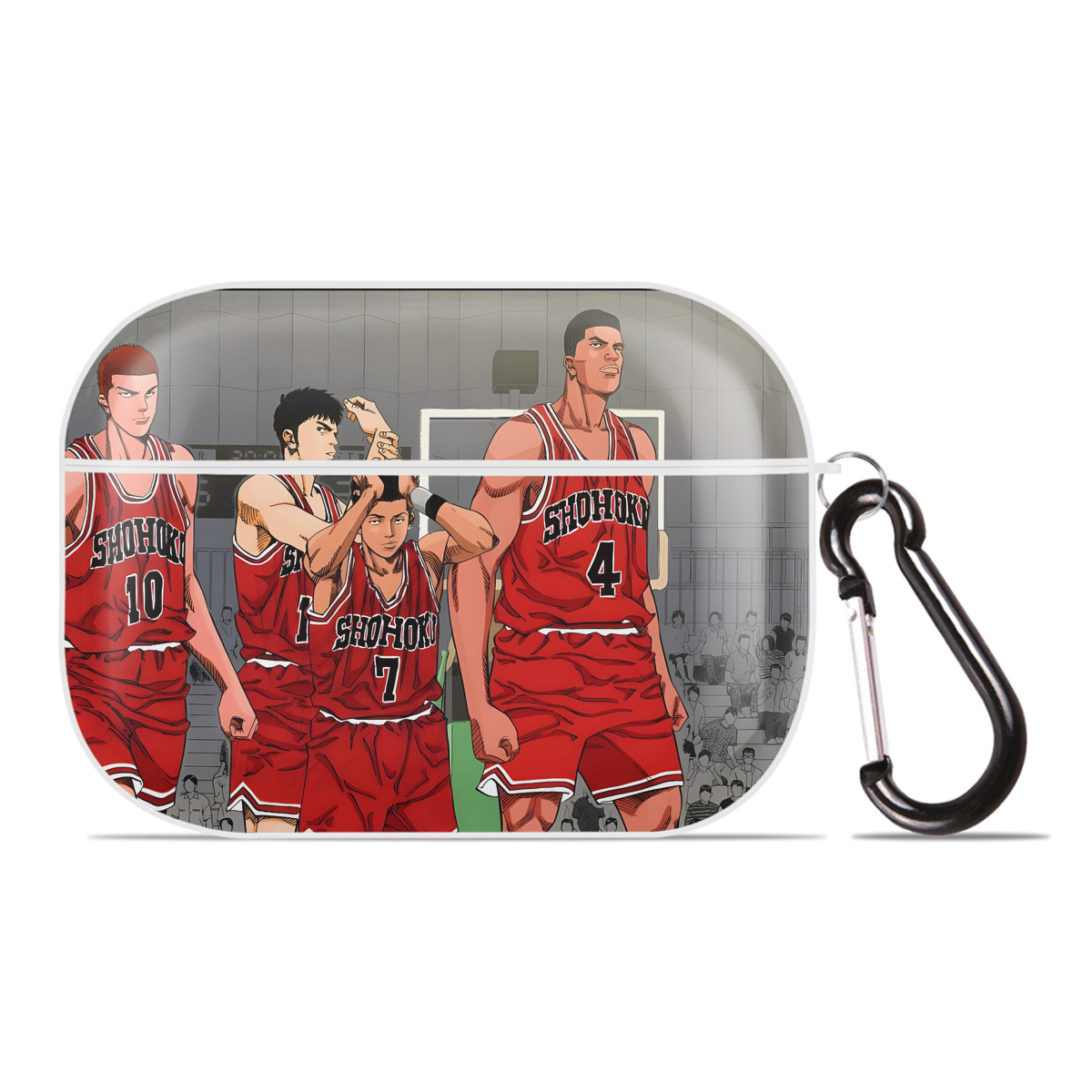 （画像用） SLAM DUNK／スラムダンク 【AirPods Pro用】ハードシェル保護ケース 耐衝撃・防指紋・カラビナ付き商品仕様