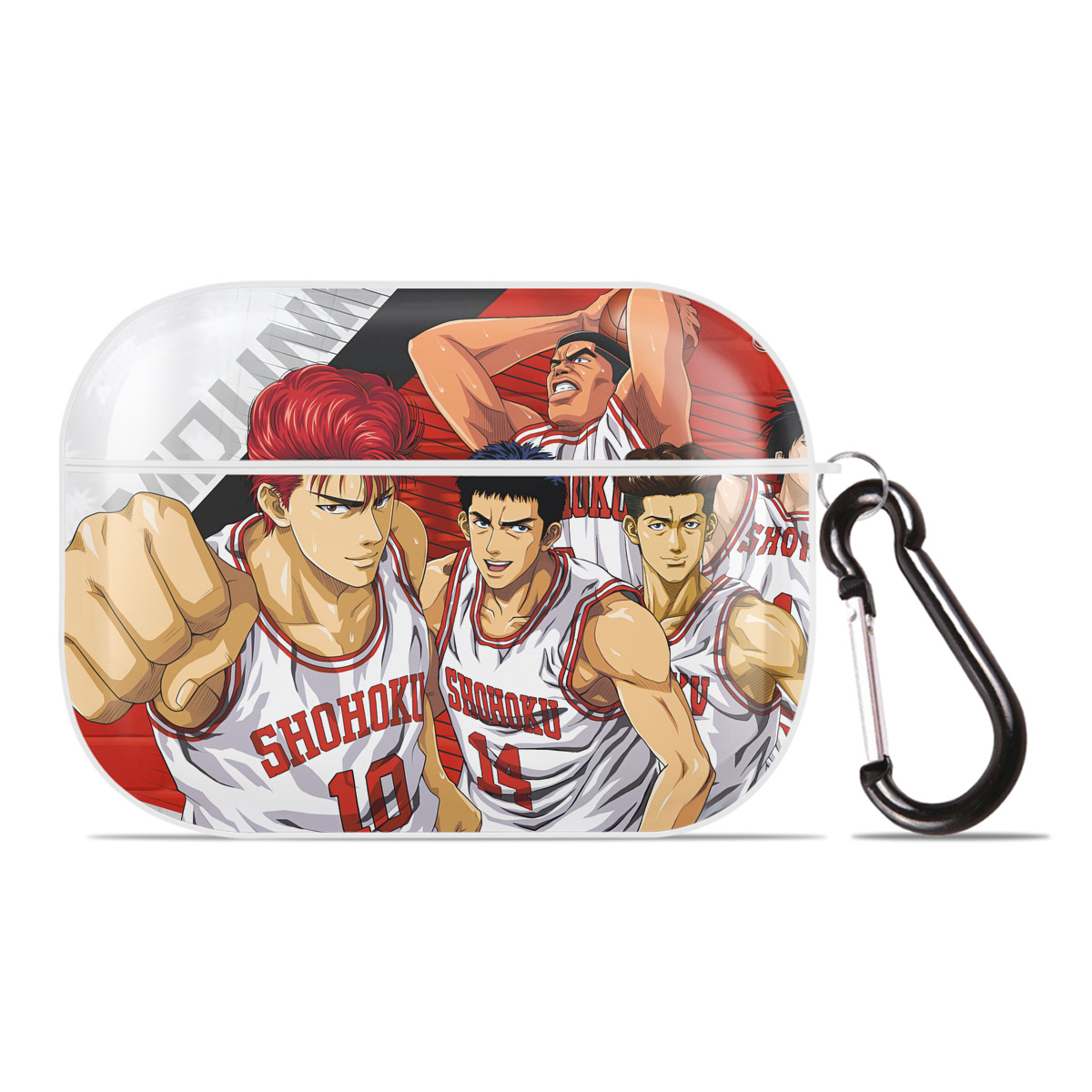 （画像用） SLAM DUNK／スラムダンク 【AirPods Pro用】ハードシェル保護ケース 耐衝撃・防指紋・カラビナ付き商品仕様