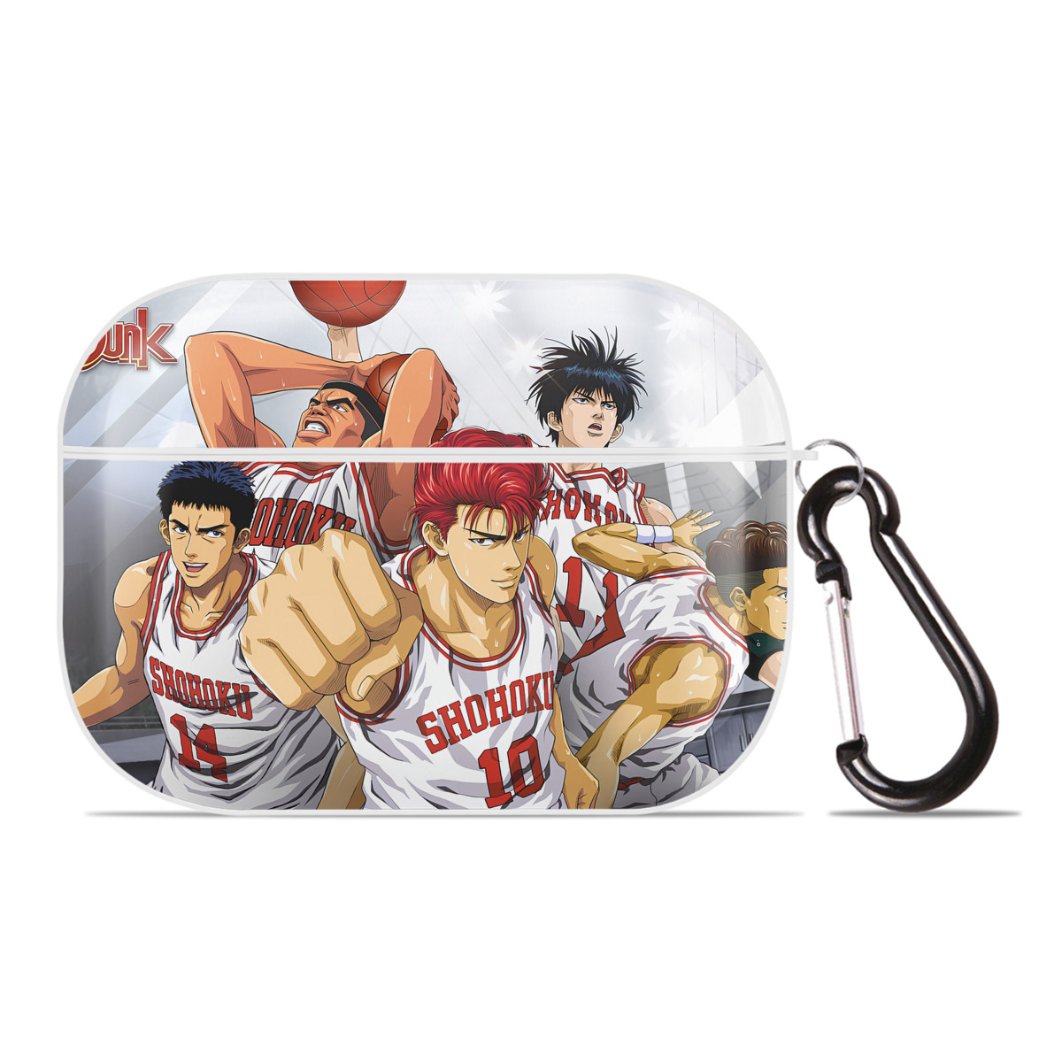 （画像用） SLAM DUNK／スラムダンク 【AirPods Pro用】ハードシェル保護ケース 耐衝撃・防指紋・カラビナ付き商品仕様