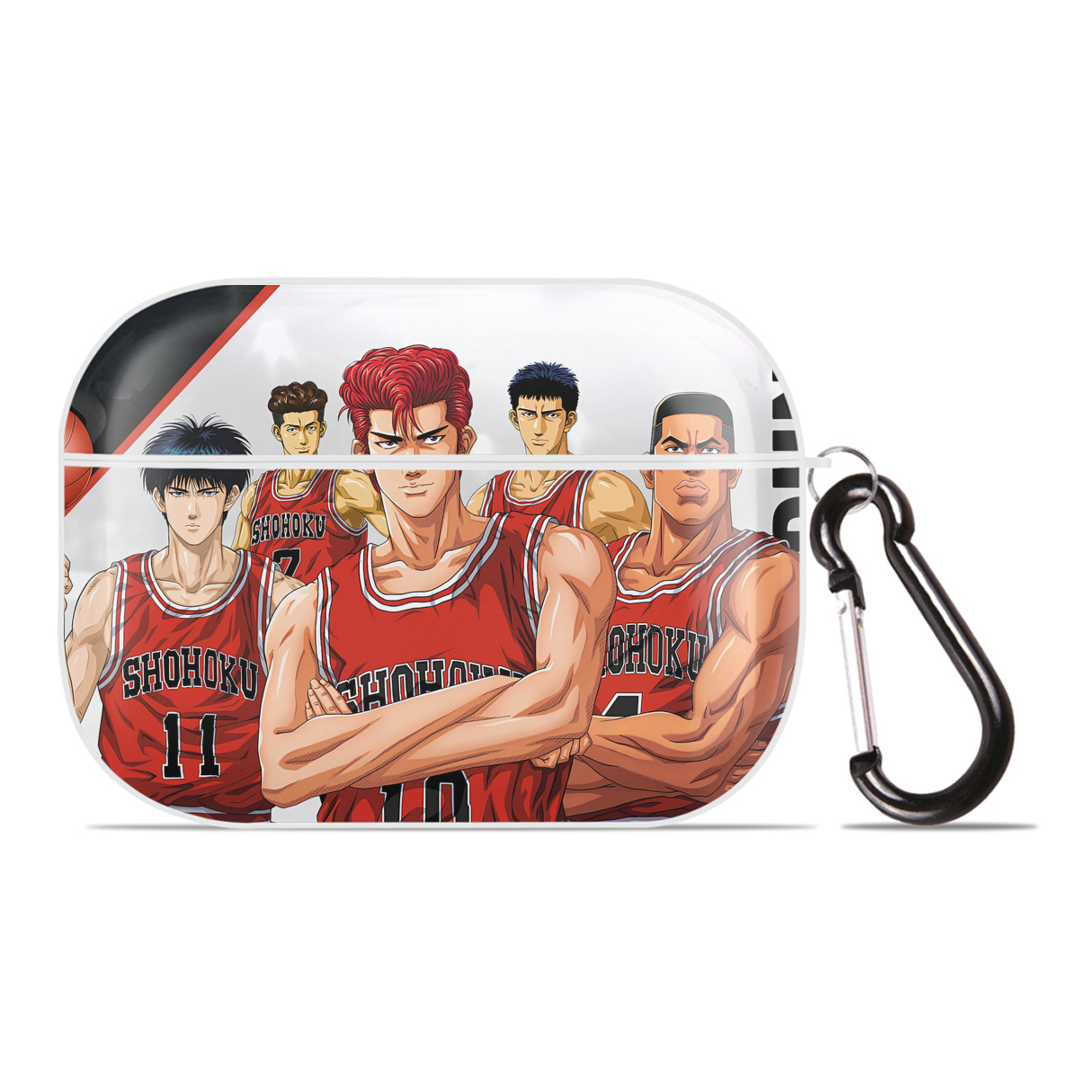 （画像用） SLAM DUNK／スラムダンク 【AirPods Pro用】ハードシェル保護ケース 耐衝撃・防指紋・カラビナ付き商品仕様