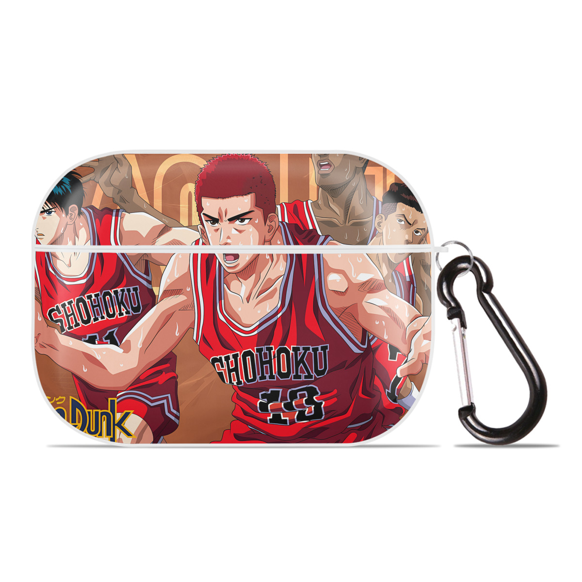 （画像用） SLAM DUNK／スラムダンク 【AirPods Pro用】ハードシェル保護ケース 耐衝撃・防指紋・カラビナ付き商品仕様