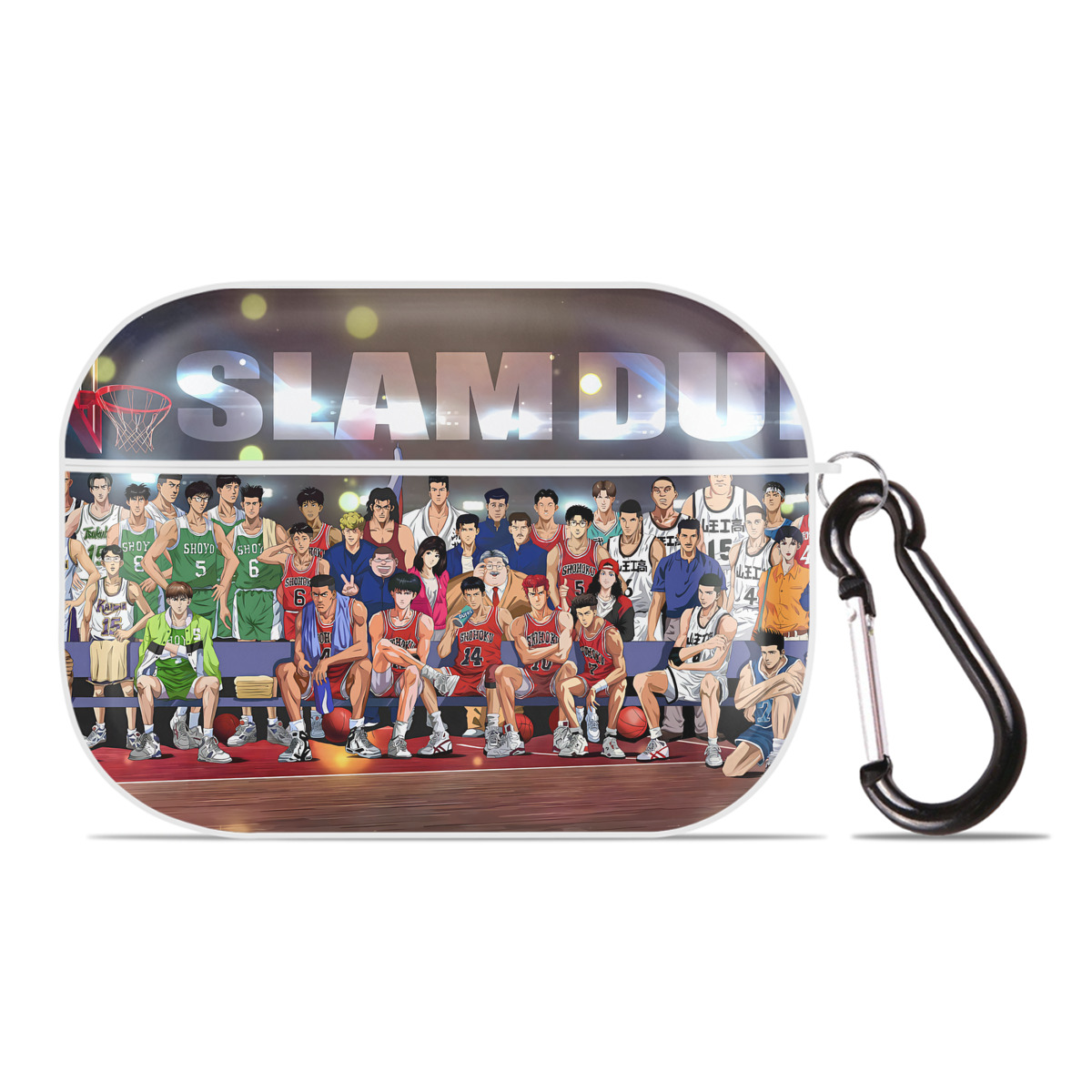 （画像用） SLAM DUNK／スラムダンク 【AirPods Pro用】ハードシェル保護ケース 耐衝撃・防指紋・カラビナ付き商品仕様