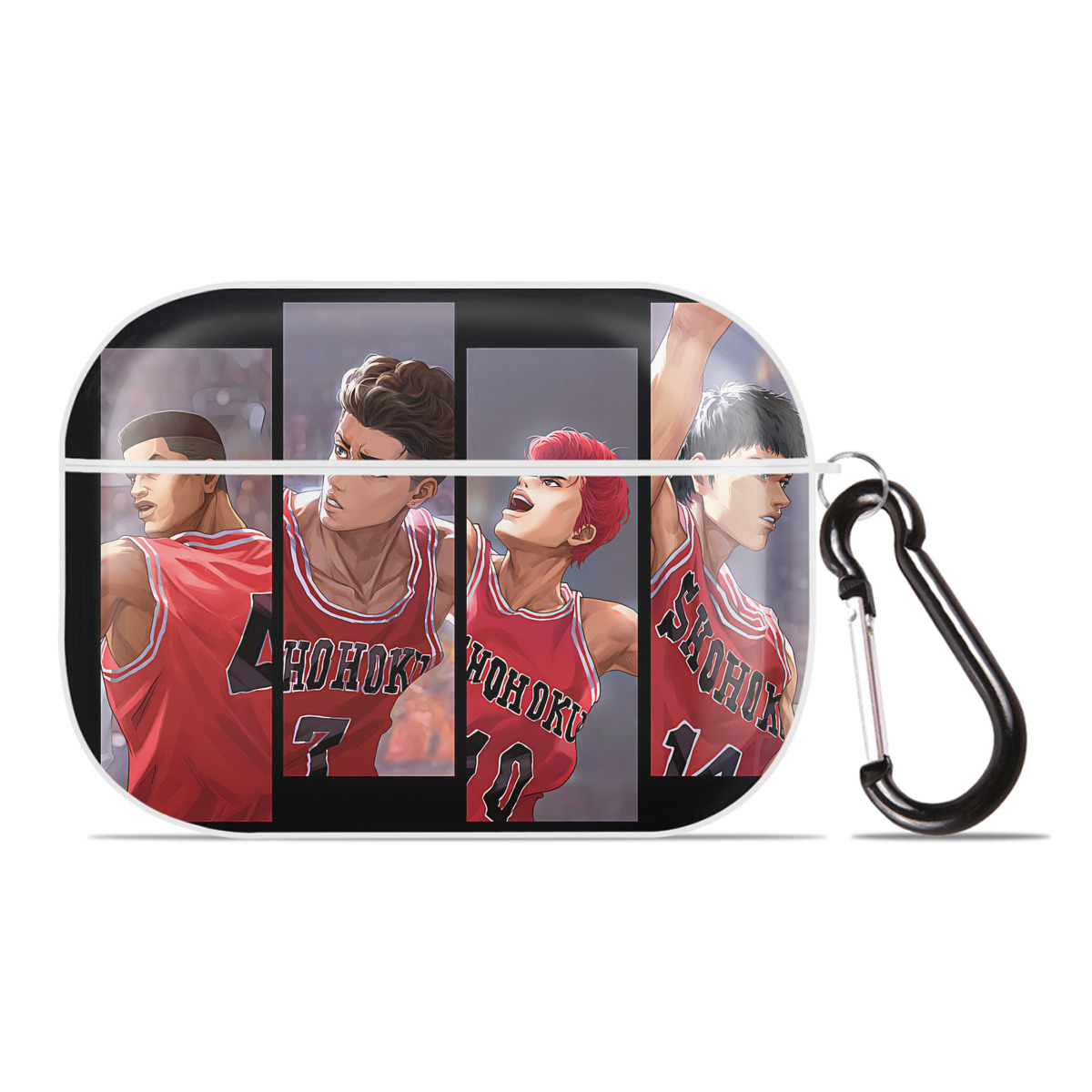 （画像用） SLAM DUNK／スラムダンク 【AirPods Pro用】ハードシェル保護ケース 耐衝撃・防指紋・カラビナ付き商品仕様