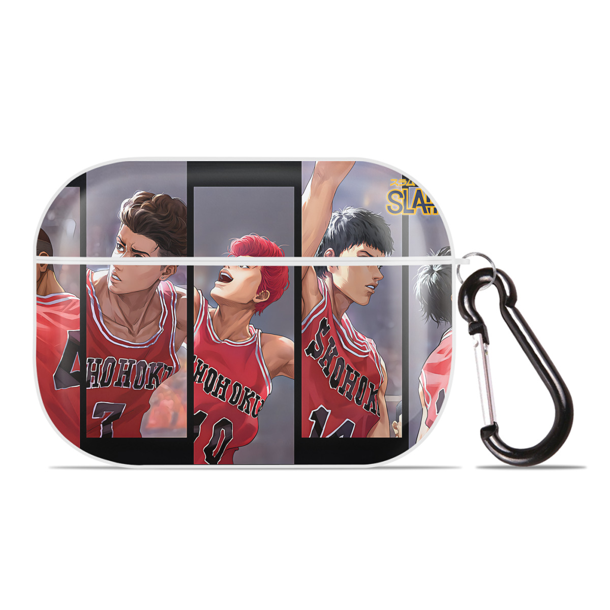 （画像用） SLAM DUNK／スラムダンク 【AirPods Pro用】ハードシェル保護ケース 耐衝撃・防指紋・カラビナ付き商品仕様