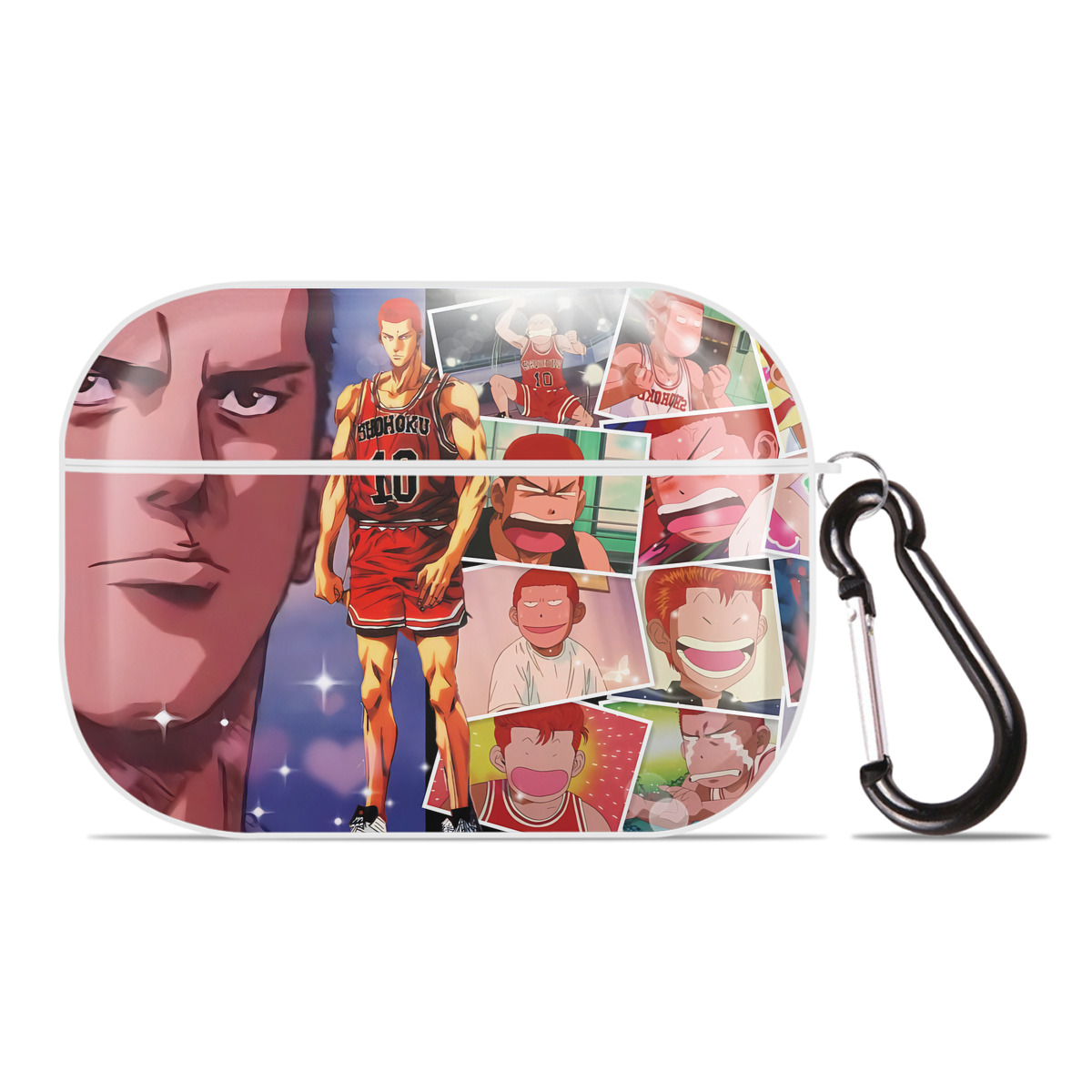 （画像用） SLAM DUNK／スラムダンク 【AirPods Pro用】ハードシェル保護ケース 耐衝撃・防指紋・カラビナ付き商品仕様