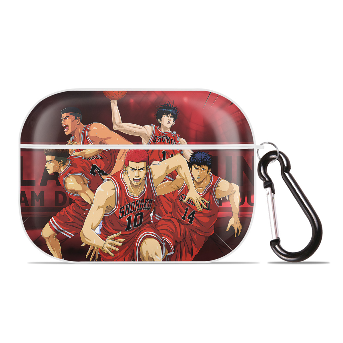 （画像用） SLAM DUNK／スラムダンク 【AirPods Pro用】ハードシェル保護ケース 耐衝撃・防指紋・カラビナ付き商品仕様