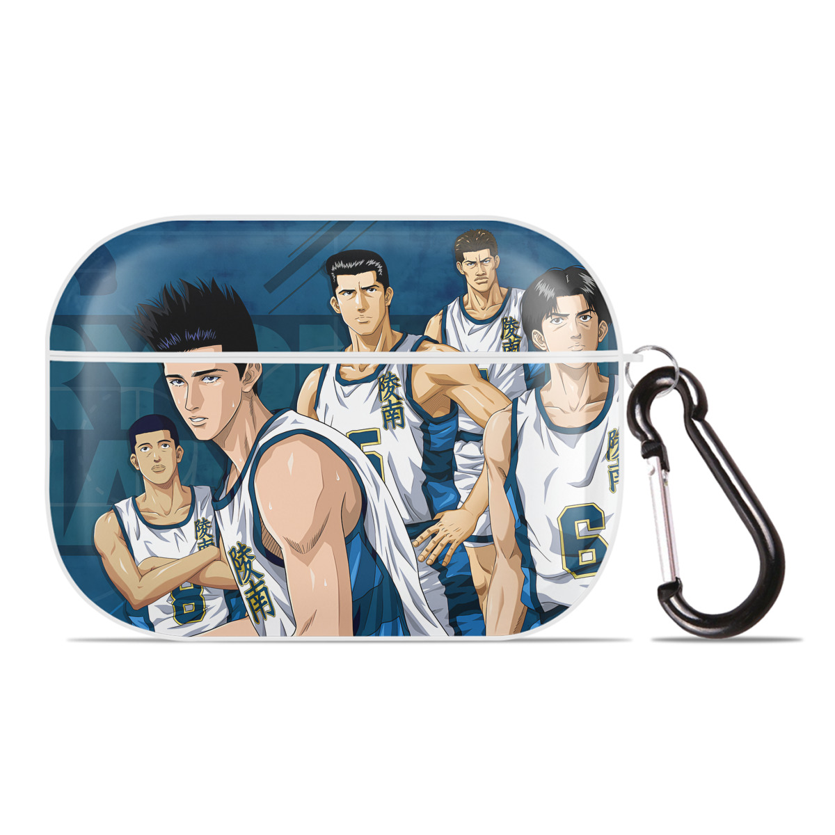 （画像用） SLAM DUNK／スラムダンク 【AirPods Pro用】ハードシェル保護ケース 耐衝撃・防指紋・カラビナ付き商品仕様