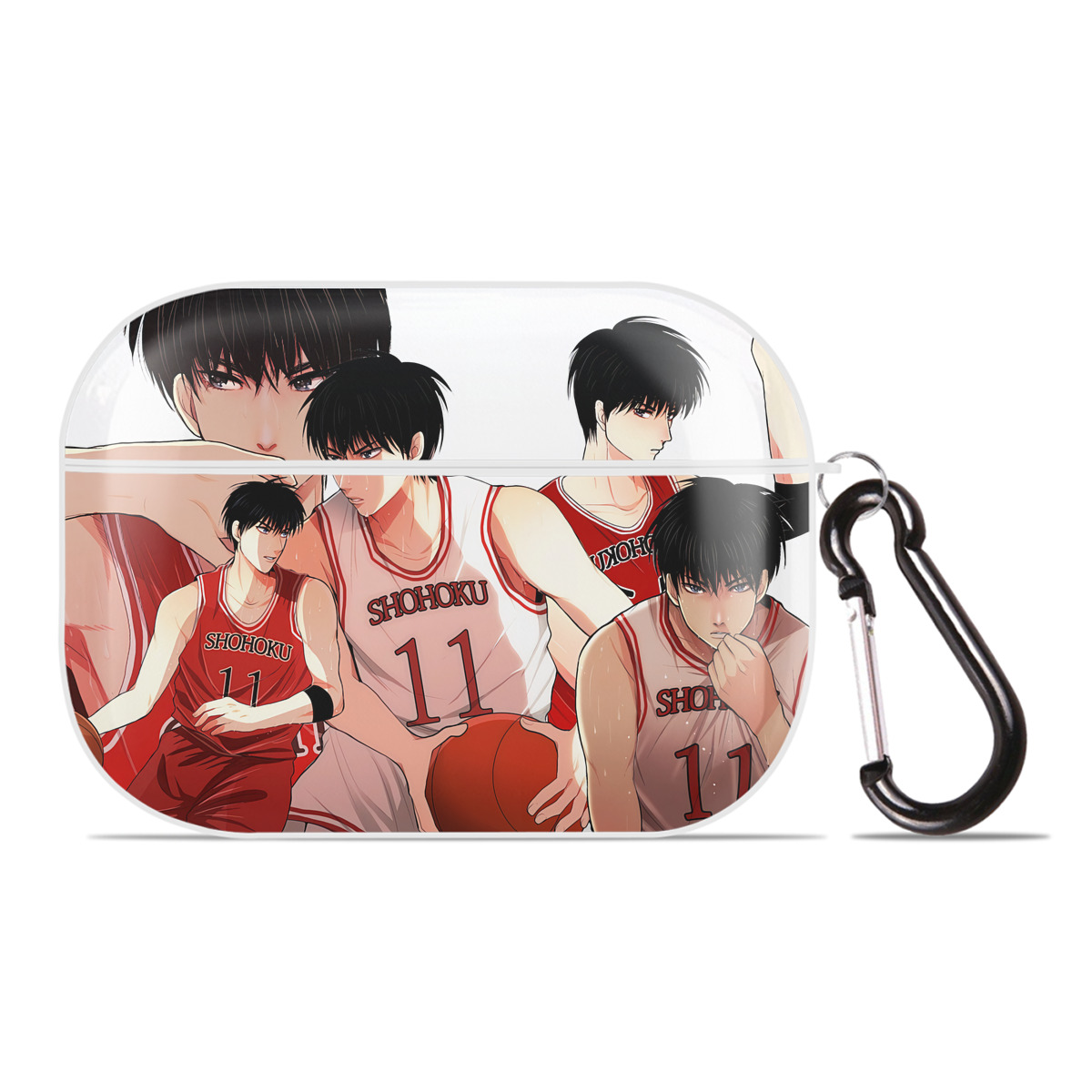 （画像用） SLAM DUNK／スラムダンク 【AirPods Pro用】ハードシェル保護ケース 耐衝撃・防指紋・カラビナ付き商品仕様