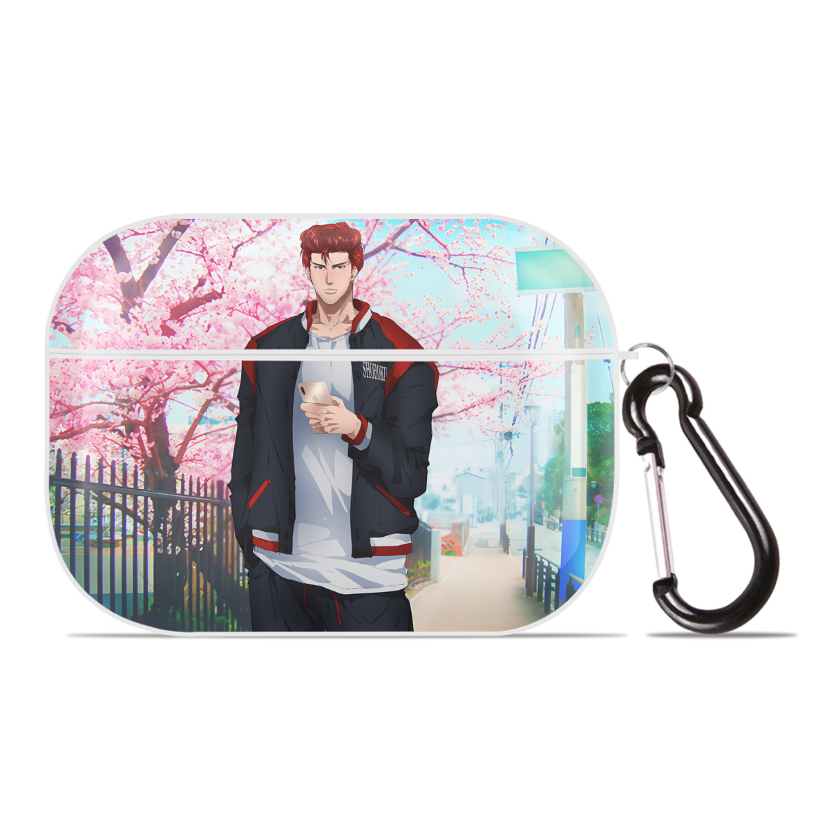 （画像用） SLAM DUNK／スラムダンク 【AirPods Pro用】ハードシェル保護ケース 耐衝撃・防指紋・カラビナ付き商品仕様