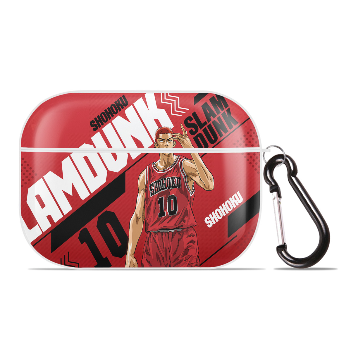 （画像用） SLAM DUNK／スラムダンク 【AirPods Pro用】ハードシェル保護ケース 耐衝撃・防指紋・カラビナ付き商品仕様