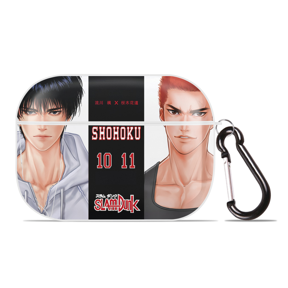 （画像用） SLAM DUNK／スラムダンク 【AirPods Pro用】ハードシェル保護ケース 耐衝撃・防指紋・カラビナ付き商品仕様