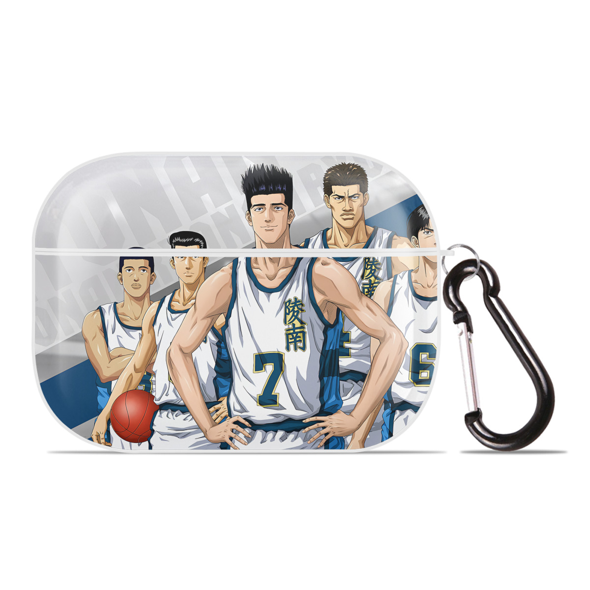 （画像用） SLAM DUNK／スラムダンク 【AirPods Pro用】ハードシェル保護ケース 耐衝撃・防指紋・カラビナ付き商品仕様