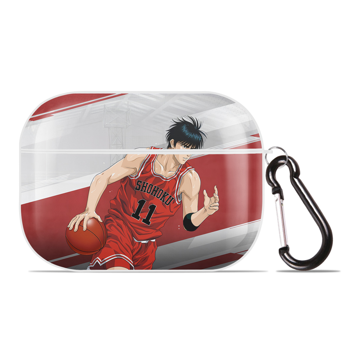 （画像用） SLAM DUNK／スラムダンク 【AirPods Pro用】ハードシェル保護ケース 耐衝撃・防指紋・カラビナ付き商品仕様