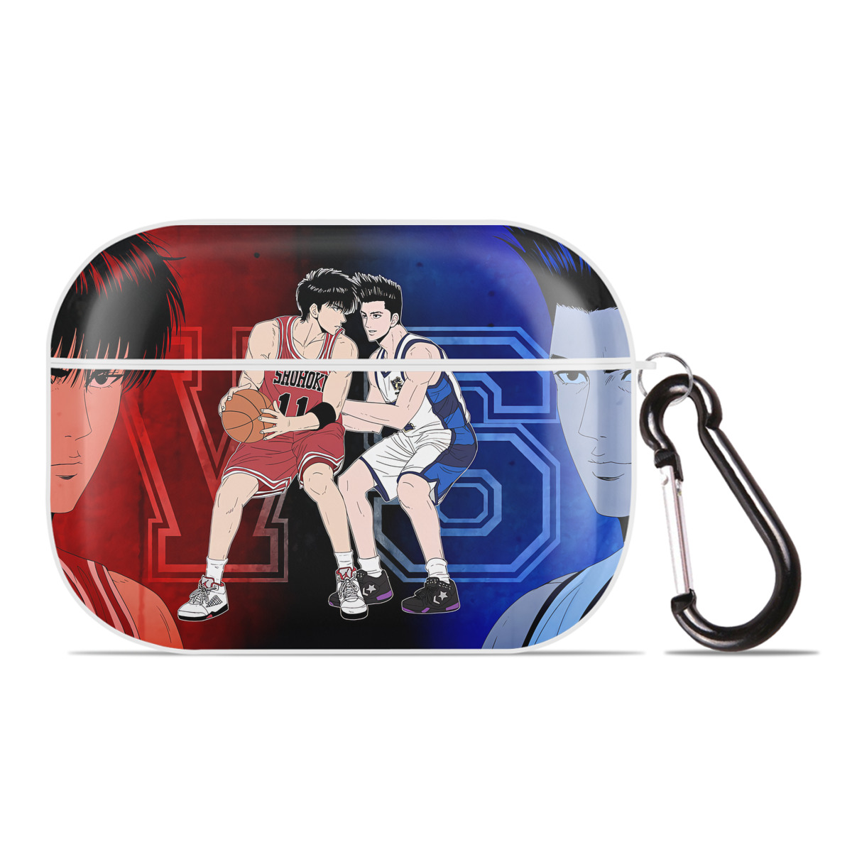 （画像用） SLAM DUNK／スラムダンク 【AirPods Pro用】ハードシェル保護ケース 耐衝撃・防指紋・カラビナ付き商品仕様