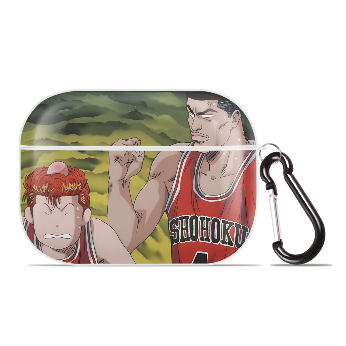 （画像用） SLAM DUNK／スラムダンク 【AirPods Pro用】ハードシェル保護ケース 耐衝撃・防指紋・カラビナ付き商品仕様