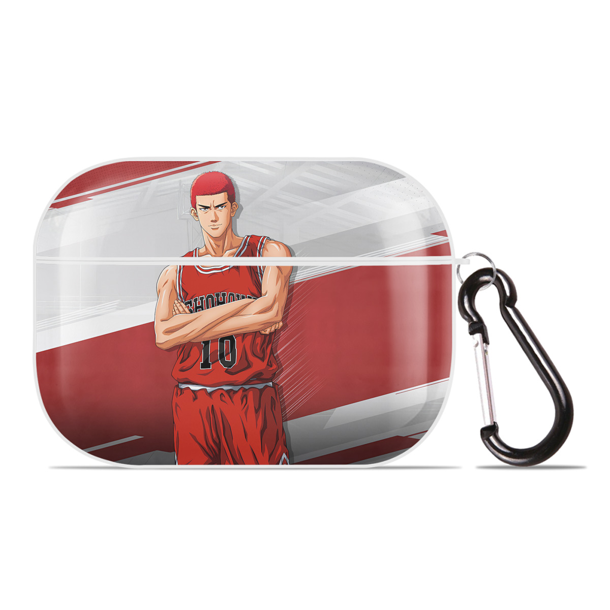 （画像用） SLAM DUNK／スラムダンク 【AirPods Pro用】ハードシェル保護ケース 耐衝撃・防指紋・カラビナ付き商品仕様