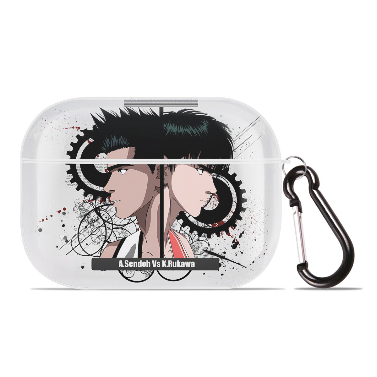 （画像用） SLAM DUNK／スラムダンク 【AirPods Pro用】ハードシェル保護ケース 耐衝撃・防指紋・カラビナ付き商品仕様