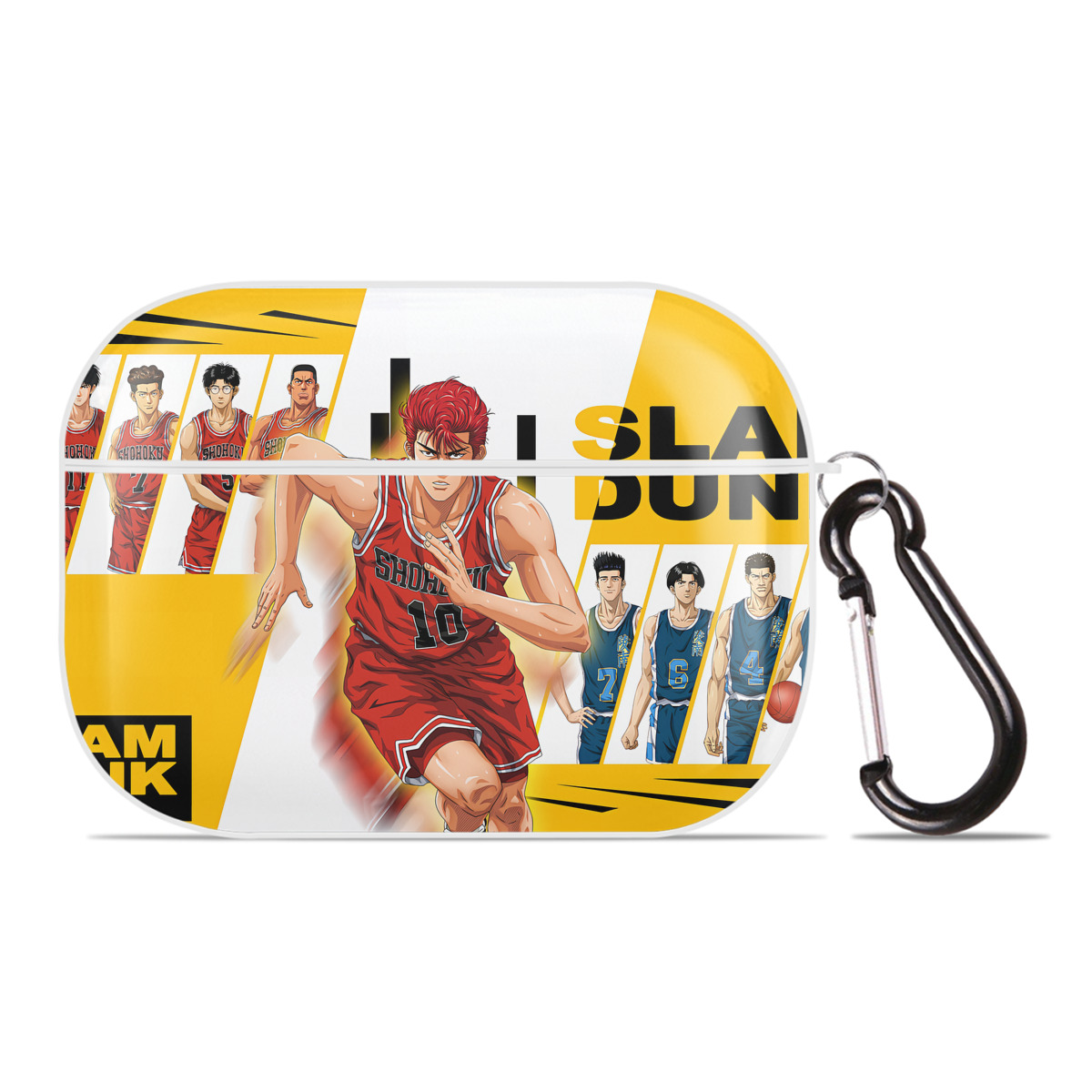 （画像用） SLAM DUNK／スラムダンク 【AirPods Pro用】ハードシェル保護ケース 耐衝撃・防指紋・カラビナ付き商品仕様