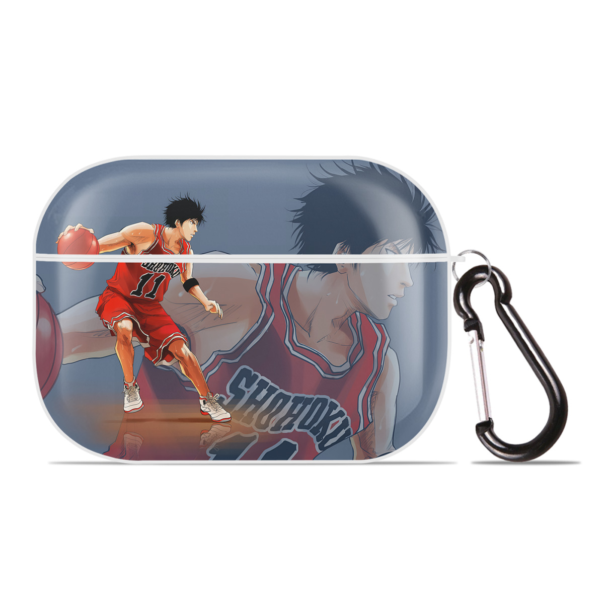 （画像用） SLAM DUNK／スラムダンク 【AirPods Pro用】ハードシェル保護ケース 耐衝撃・防指紋・カラビナ付き商品仕様