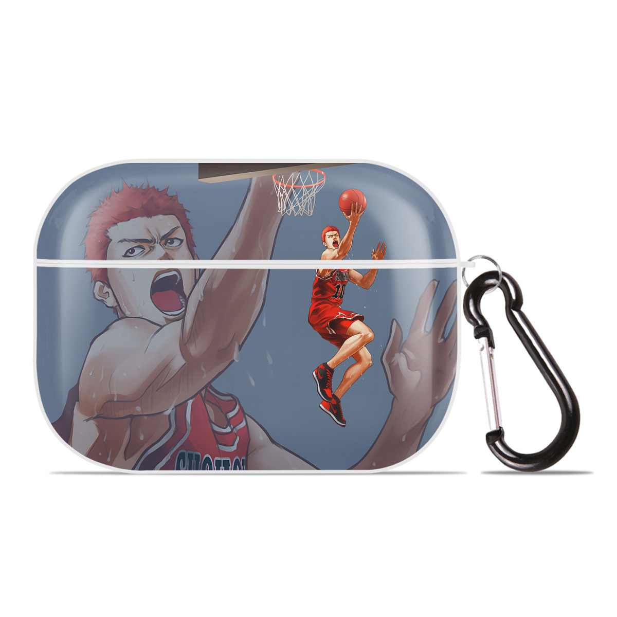 （画像用） SLAM DUNK／スラムダンク 【AirPods Pro用】ハードシェル保護ケース 耐衝撃・防指紋・カラビナ付き商品仕様