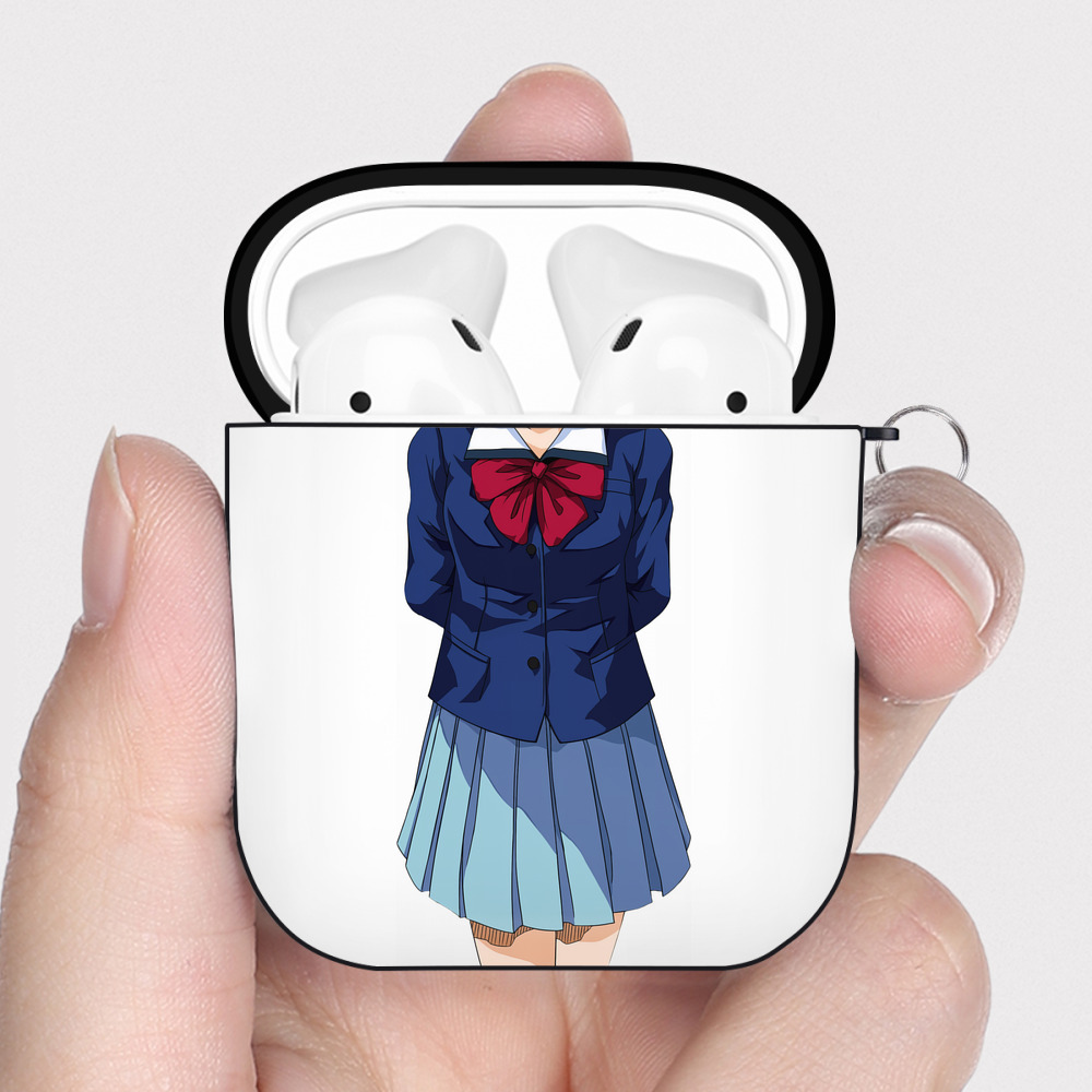 （画像用） SLAM DUNK／スラムダンク AirPods 第2世代保護ケース ハードシェル ブラック 耐衝撃・防指紋・カラビナ付き