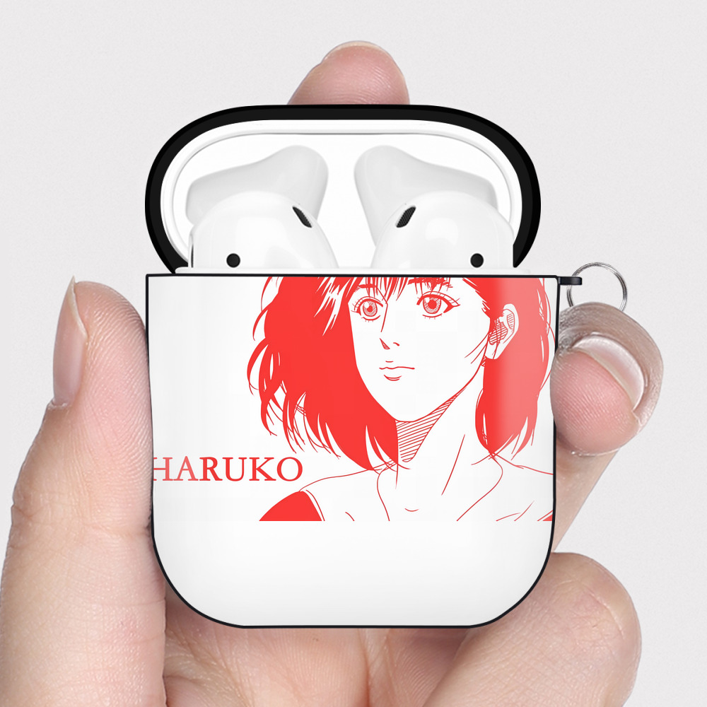 （画像用） SLAM DUNK／スラムダンク AirPods 第2世代保護ケース ハードシェル ブラック 耐衝撃・防指紋・カラビナ付き