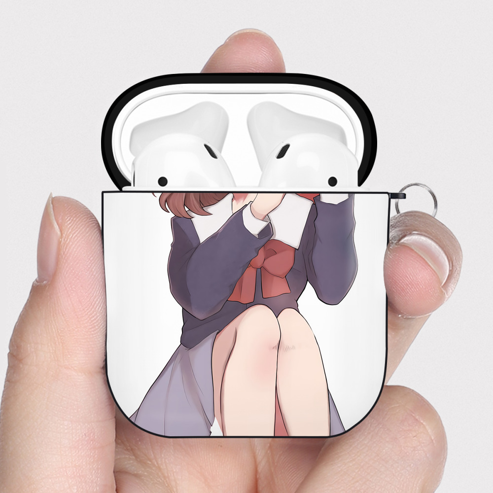 （画像用） SLAM DUNK／スラムダンク AirPods 第2世代保護ケース ハードシェル ブラック 耐衝撃・防指紋・カラビナ付き