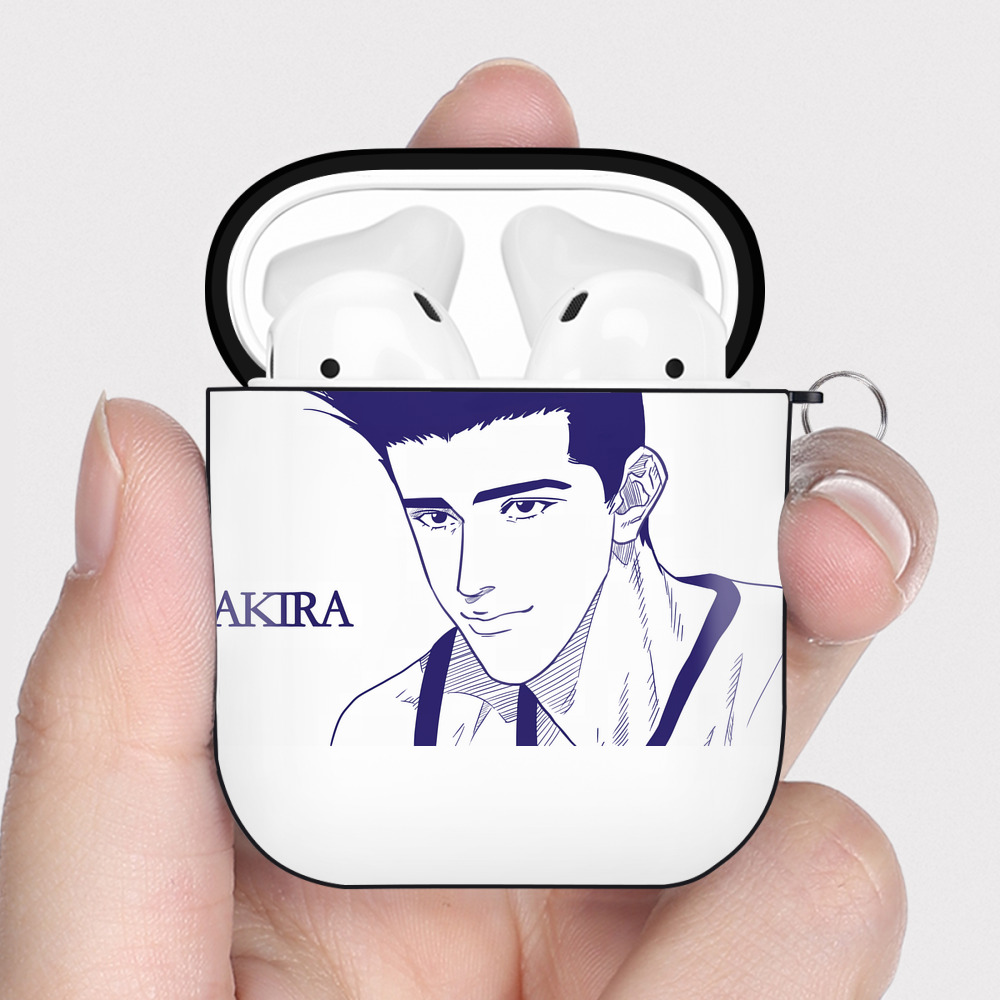 （画像用） SLAM DUNK／スラムダンク AirPods 第2世代保護ケース ハードシェル ブラック 耐衝撃・防指紋・カラビナ付き