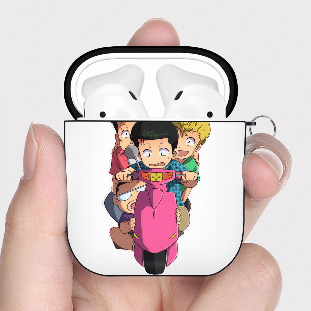 （画像用） SLAM DUNK／スラムダンク AirPods 第2世代保護ケース ハードシェル ブラック 耐衝撃・防指紋・カラビナ付き