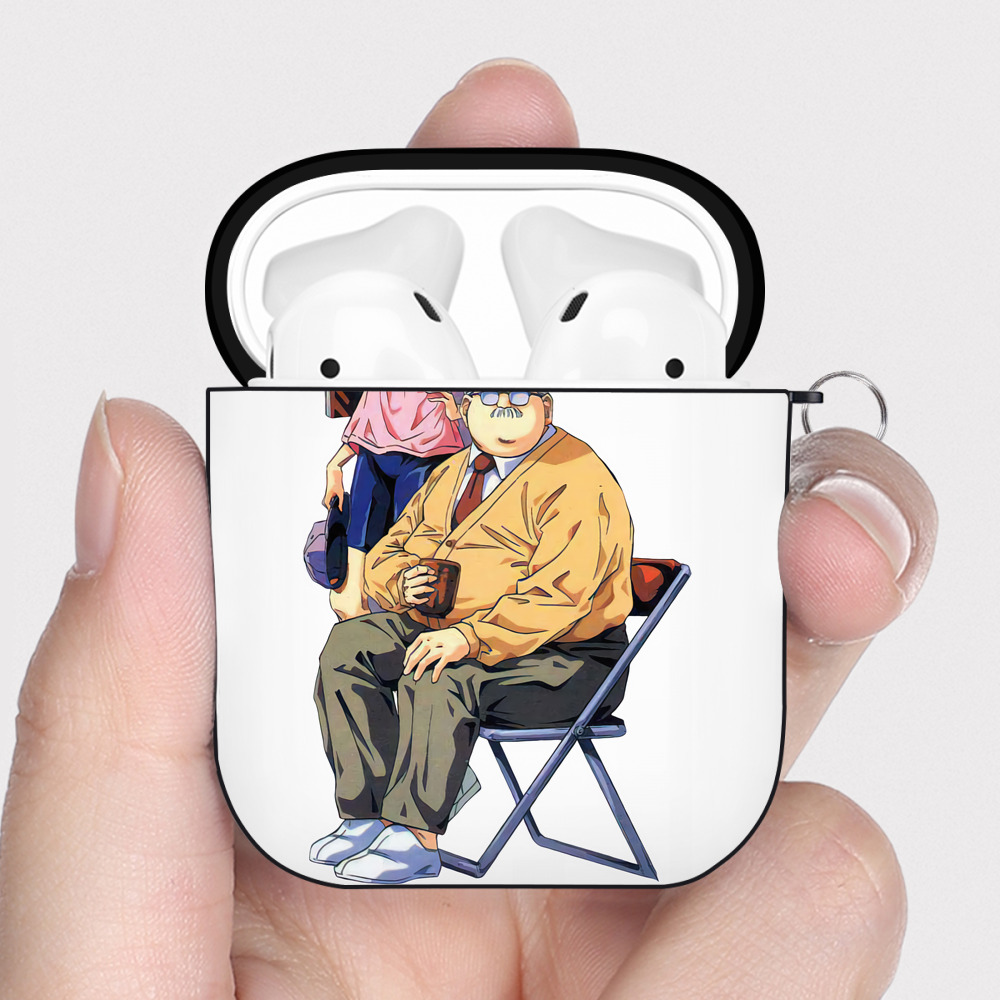 （画像用） SLAM DUNK／スラムダンク AirPods 第2世代保護ケース ハードシェル ブラック 耐衝撃・防指紋・カラビナ付き